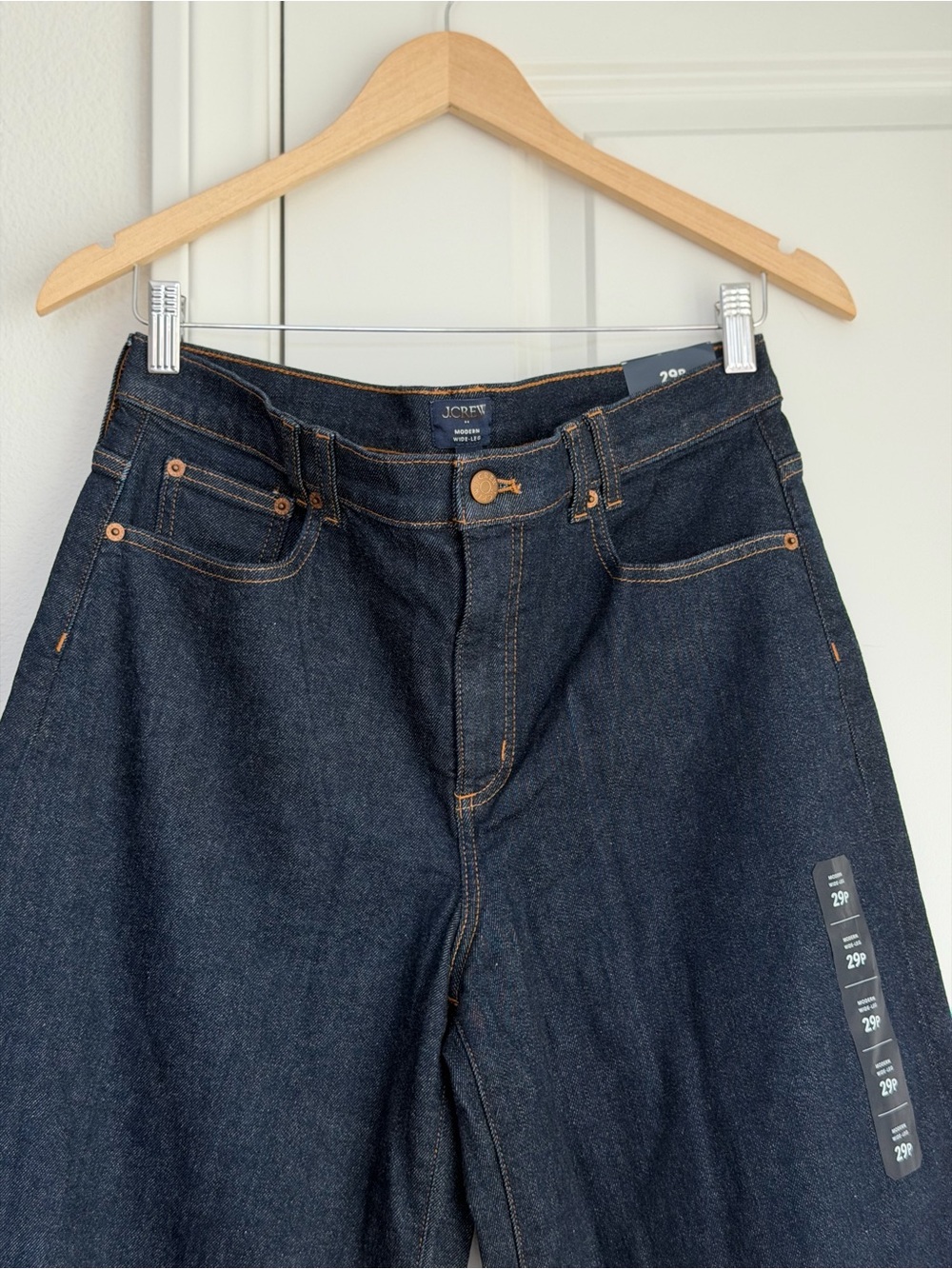 J.Crew Modern Wide Leg in Soft Rinse, Size 29 Petite - Picture 6 of 9
